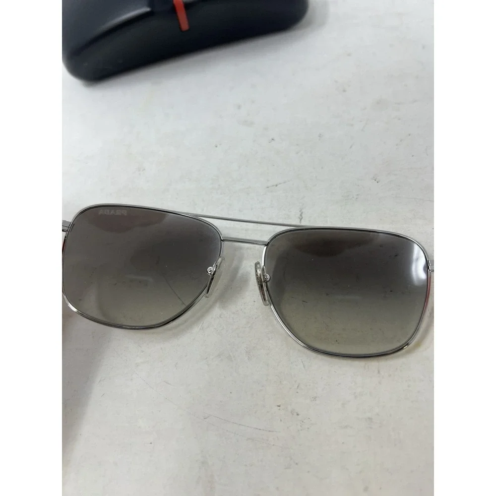 PRADA LINEA ROSSA PS 54ZS 1BC02M Silver Grey Gradient Men's Sunglasses